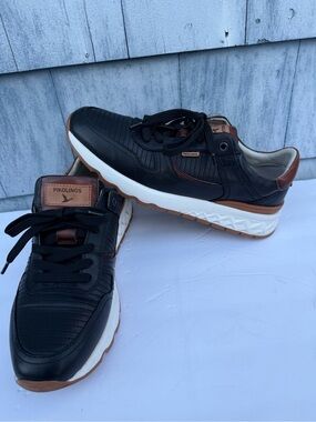 Pikolinos Men's Aranda Lace Up Trainer Shoes Sneakers Black Size 42 US (8.5-9).